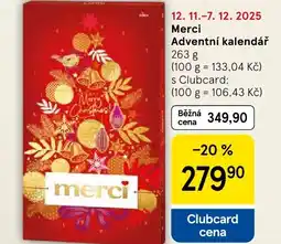 Tesco Merci Adventní kalendář nabídka