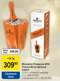 Tesco Mionetto Prosecco DOC Treviso Brut dárkové balení nabídka