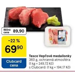 Tesco Tesco Vepřové medailonky nabídka