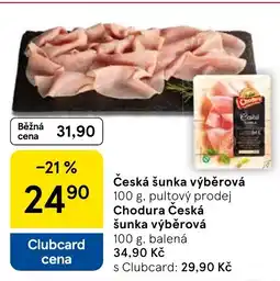 Tesco Česká šunka výběrová nabídka