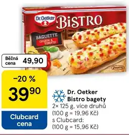 Tesco Dr. Oetker Bistro bagety nabídka
