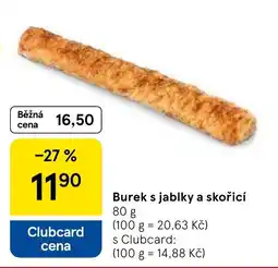 Tesco Burek s jablky a skořicí nabídka