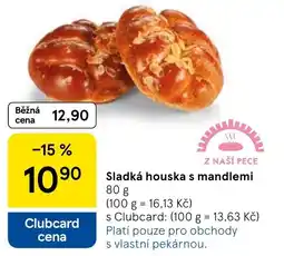 Tesco Sladká houska s mandlemi nabídka