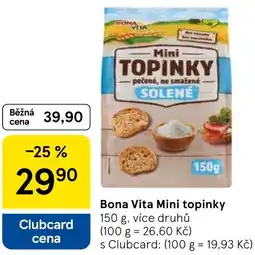 Tesco BonaVita Mini topinky nabídka