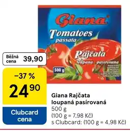 Tesco Giana Rajčata loupaná pasírovaná nabídka
