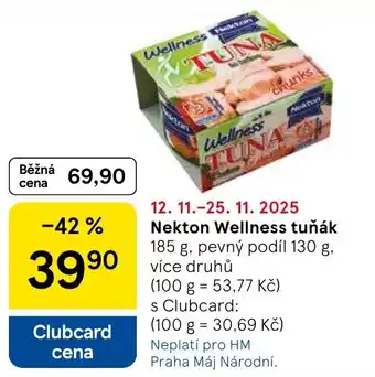 Tesco Nekton Wellness tuňák nabídka