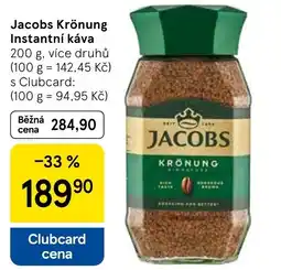 Tesco Jacobs Krönung Instantní káva nabídka