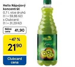 Tesco Hello Nápojový koncentrát nabídka