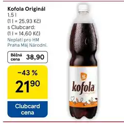 Tesco Kofola Originál nabídka