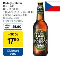 Tesco Radegast Ratar nabídka