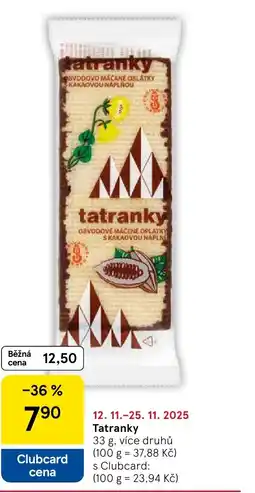 Tesco Tatranky nabídka