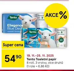 Tesco Tento Toaletní papír nabídka