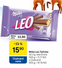 Tesco Milka Leo Tyčinka nabídka