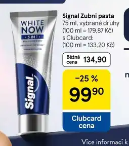 Tesco Signal Zubni pasta nabídka