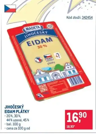 MADETA Jihočeský eidam plátky