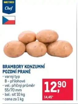 Makro Brambory konzumní pozdní prané nabídka