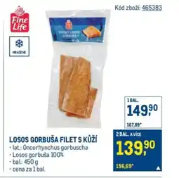 Makro Losos gorbuša filet s kůží nabídka