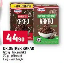 Terno DR. OETKER KAKAO 120 g nabídka
