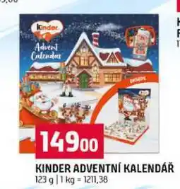 Terno KINDER ADVENTNÍ KALENDÁŘ 123 g nabídka