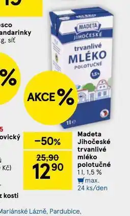 Tesco Trvanlivé mléko 1,5% nabídka
