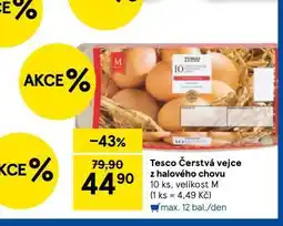 Tesco Čerstvá vejce z halového chovu m 10 ks nabídka