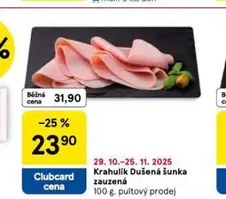 Tesco Dušená šunka zauzená nabídka