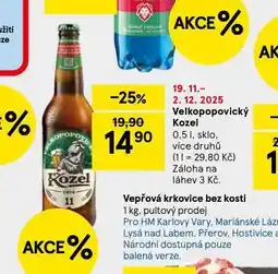 Tesco Pivo velkopopovický kozel nabídka