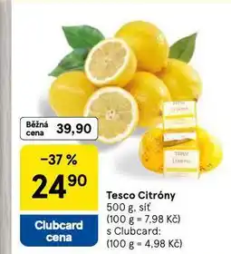 Tesco Citrony nabídka