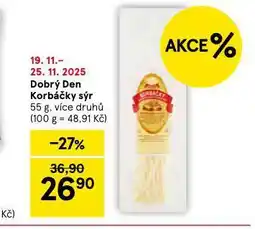 Tesco Korbáčky sýr nabídka