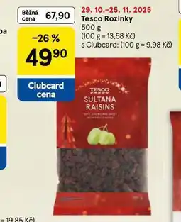 Tesco Rozinky nabídka