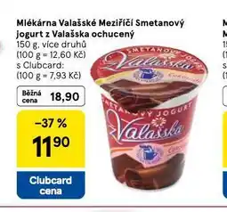 Tesco Smetanový jogurt z valašského meziříčí nabídka