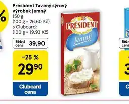 Tesco Président tavený sýr nabídka