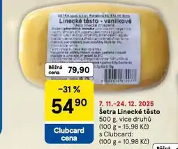 Tesco Linecké těsto nabídka