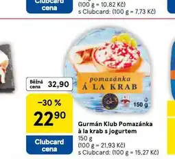 Tesco Pomazánka á la krab s jogurtem nabídka