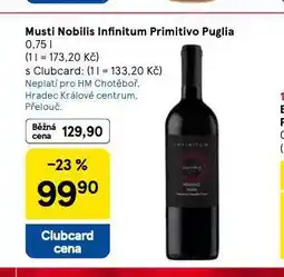 Tesco Musti nobillis infinitum primitivo puglia nabídka