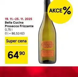 Tesco Bella cucuina prosecco frizzante nabídka