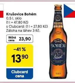 Tesco Krušovice bohém nabídka