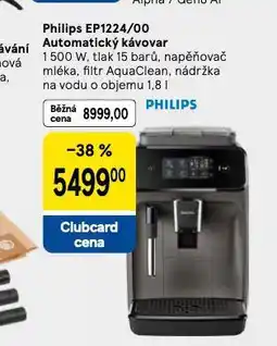 Tesco Philips automatický kávovar nabídka