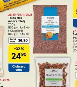 Tesco Mák modrý mletý nabídka