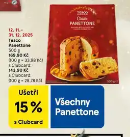 Tesco Panettone nabídka