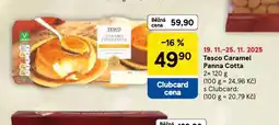 Tesco Caramel panna cotta nabídka