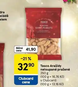 Tesco Arašídy neloupané pražené nabídka