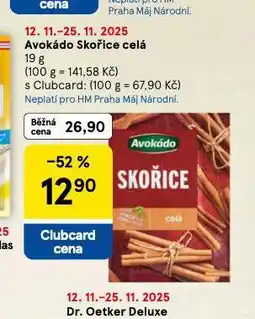 Tesco Skořice celá nabídka