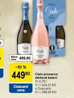 Tesco Ciello prosecco dárkové balení nabídka