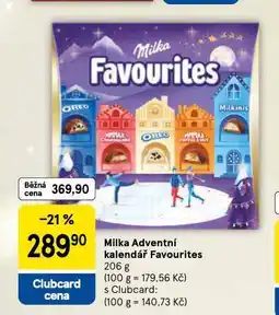 Tesco Milka adventní kalendář nabídka