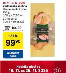 Tesco Vodňanská kachna uzeneé kachní prso nabídka