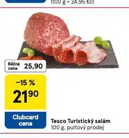 Tesco Turistický salám nabídka