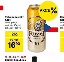 Tesco Pivo velkopopovický kozel 10 nabídka