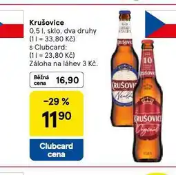 Tesco Krušovice královský originál 10 nabídka