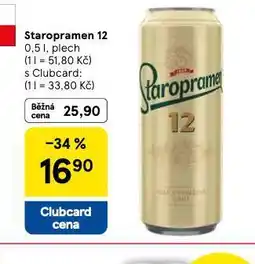 Tesco Pivo staropramen 12 nabídka
